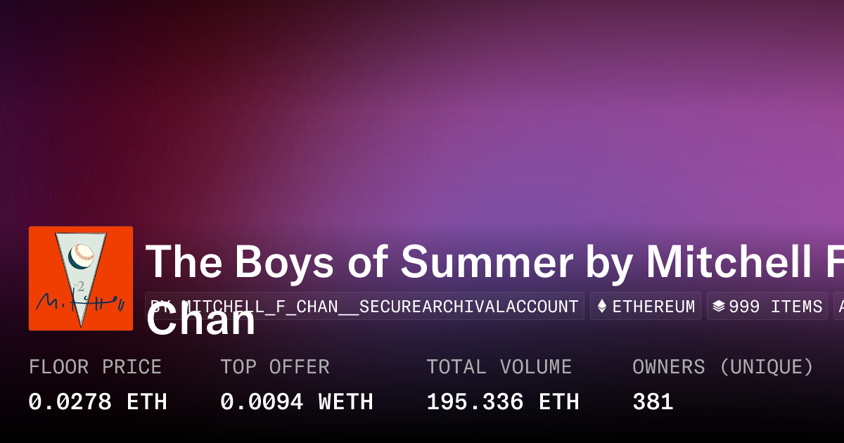 The Boys of Summer by Mitchell F. Chan